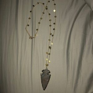 Gold arrow necklace